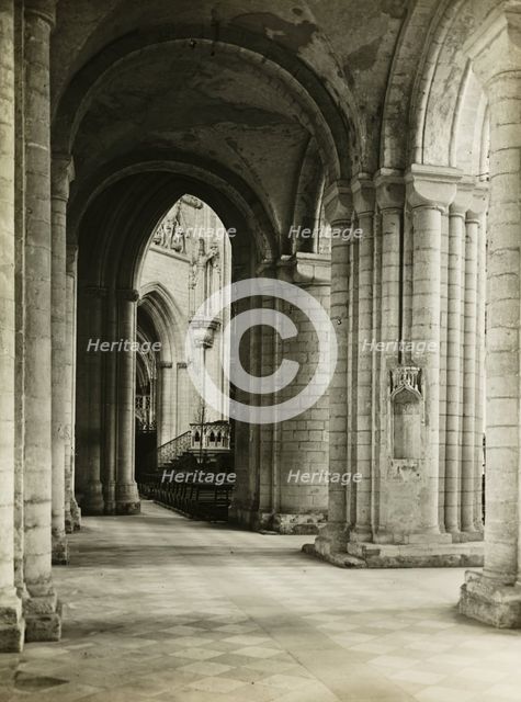 Ely Cathedral: North Aisle to East, 1891. Creator: Frederick Henry Evans.