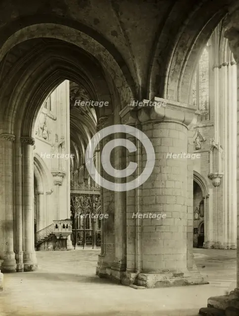 Ely Cathedral: Octagon from North Aisle, c. 1891. Creator: Frederick Henry Evans.