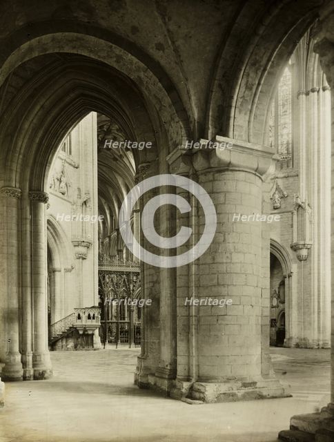 Ely Cathedral: Octagon from North Aisle, c. 1891. Creator: Frederick Henry Evans.