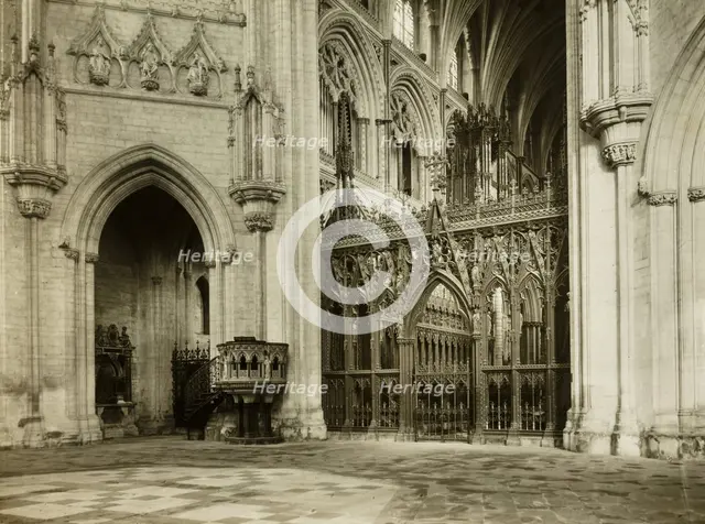 Ely Cathedral: Octagon into Choir, c. 1891. Creator: Frederick Henry Evans.