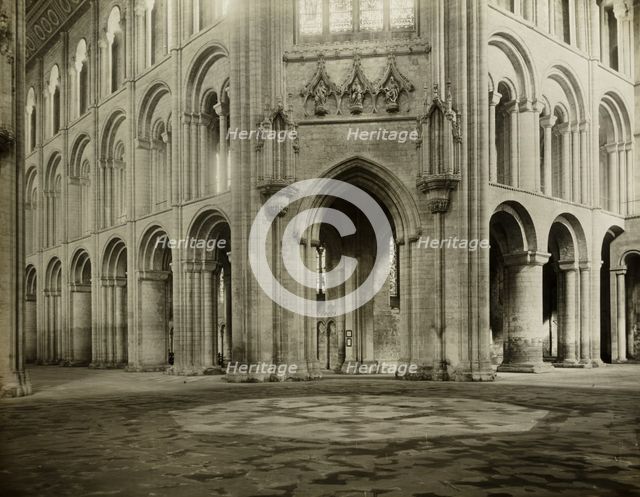 Ely Cathedral: Octagon into Nave and North Transept, c. 1891. Creator: Frederick Henry Evans.