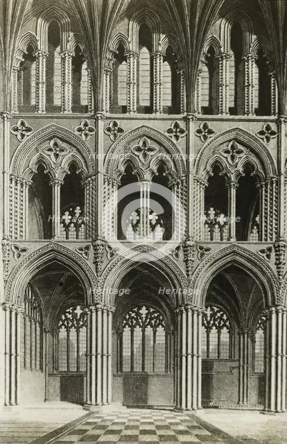 Ely Cathedral: Presbytery, from an Engraving, c. 1891. Creator: Frederick Henry Evans.