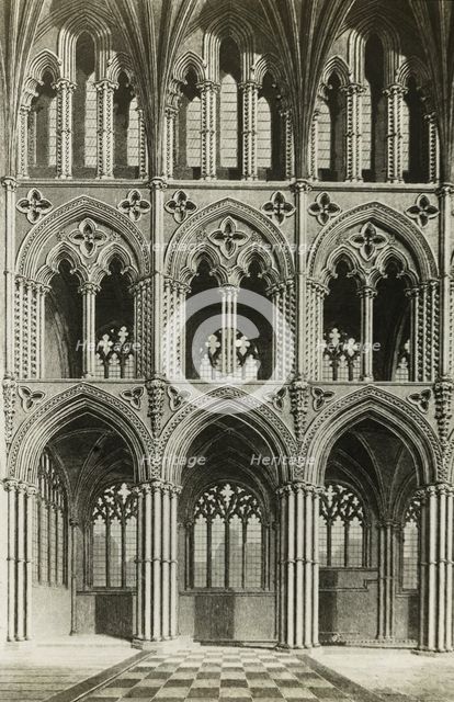 Ely Cathedral: Presbytery, from an Engraving, c. 1891. Creator: Frederick Henry Evans.