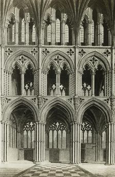 Ely Cathedral: Presbytery, from an Engraving, c. 1891. Creator: Frederick Henry Evans