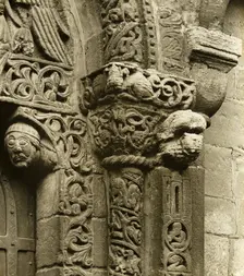 Ely Cathedral: Prior's Doors: Calilals West Side, c. 1891. Creator: Frederick Henry Evans