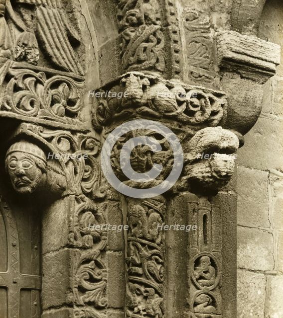 Ely Cathedral: Prior's Doors: Calilals West Side, c. 1891. Creator: Frederick Henry Evans.