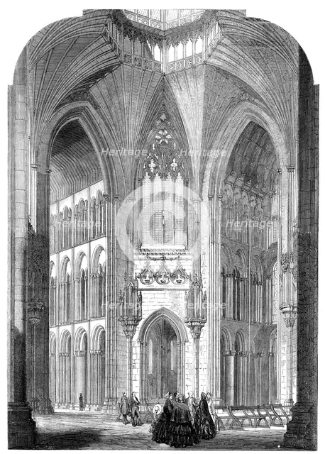 Ely Cathedral Restored - the Octagon, 1856.  Creator: J. & A.W..