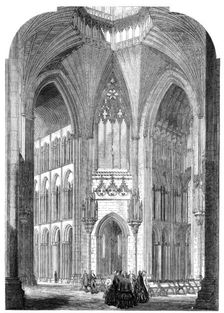 Ely Cathedral Restored - the Octagon, 1856. Creator: J. & A.W.