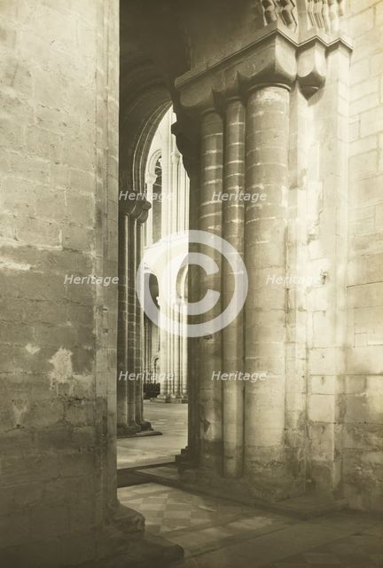 Ely Cathedral: Southwest Transept into Nave, c. 1891. Creator: Frederick Henry Evans.