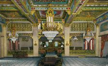 Elaborate Interior of Casino and Famous Gold Bar, Hotel Agua Caliente c1939