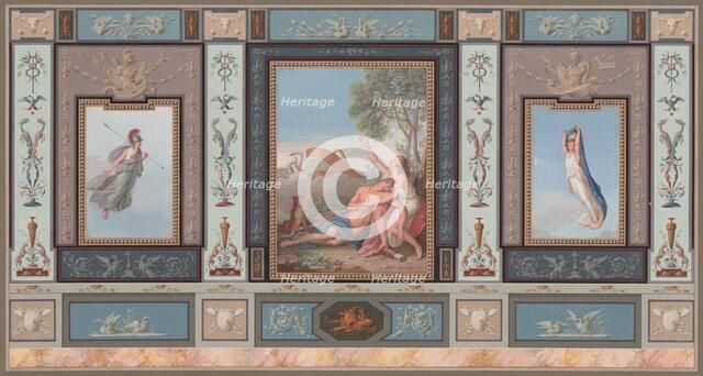 Elaborate Wall Decorations with Venus and Adonis, c. 1800. Creator: Tommaso Bigatti.
