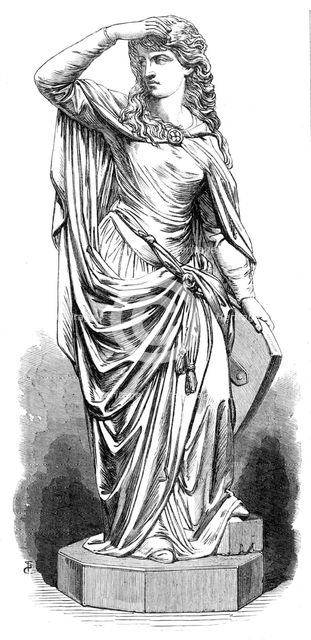 "Elaine", by T. S. Westmacott, in the exhibition of the Royal Academy, 1868. Creator: Unknown.