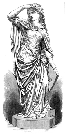 "Elaine", by T. S. Westmacott, in the exhibition of the Royal Academy, 1868. Creator: Unknown
