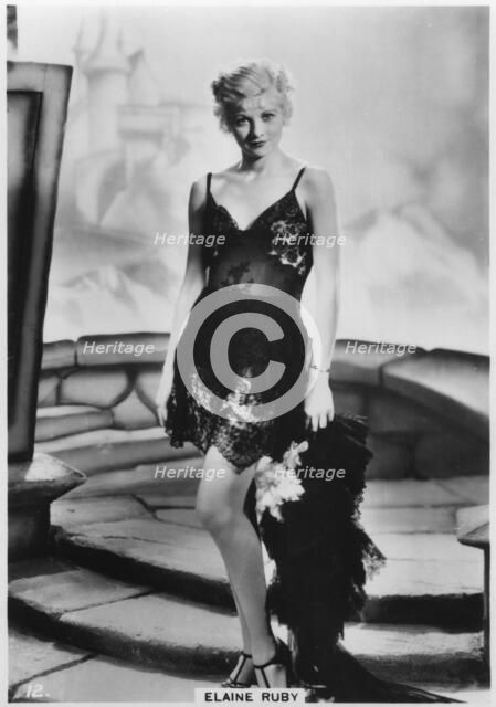 Elaine Ruby, c1938. Artist: Unknown