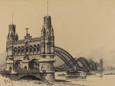 Elbbrucke, 1893. Creator: Fritz Stoltenberg
