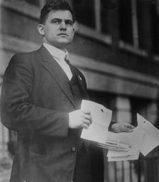 Elbert Martin and bullet-pierced speech, 1912. Creator: Bain News Service