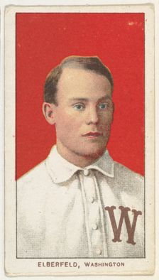 Elberfeld, Washington, American League, from the White Border series (T206) for the Ame..., 1909-11. Creator: American Tobacco Company