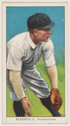Elberfeld, Washington, American League, from the White Border series (T206) for the Ame..., 1909-11. Creator: American Tobacco Company