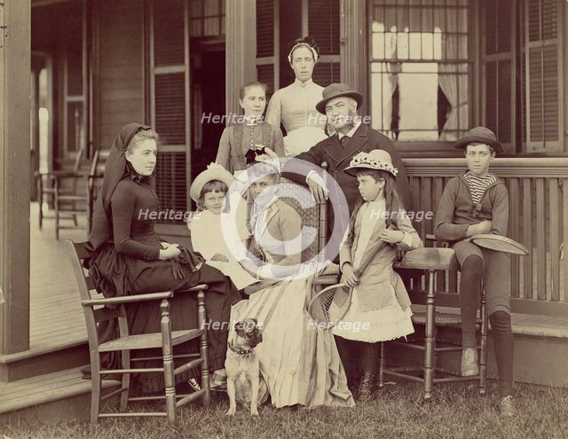 Elberon, New Jersey, Mrs. Watson B. Thompson, John Sloan Jr., Mrs. John Sloane, Mr. John S..., 1884. Creator: Unknown.