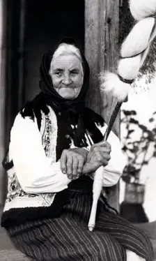 Elderly woman, Bistrita Valley, Moldavia, north-east Romania, c1920-c1945. Artist: Adolph Chevalier