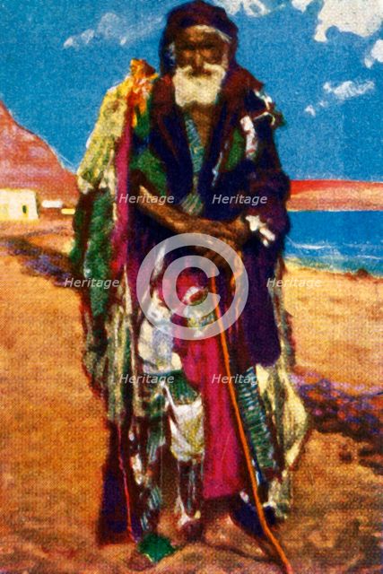 Elderly beggar, Egypt, c1928. Creator: Unknown.