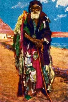 Elderly beggar, Egypt, c1928. Creator: Unknown