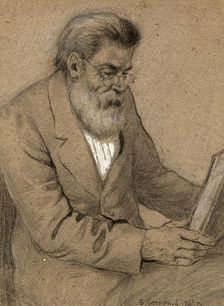 Elderly Doctor at a Resettlement Point in Irkutsk, 1904. Creator: Boris Vasilievich Smirnov