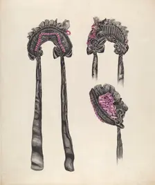 Elderly Lady's Bonnet, c. 1937. Creator: Al Curry