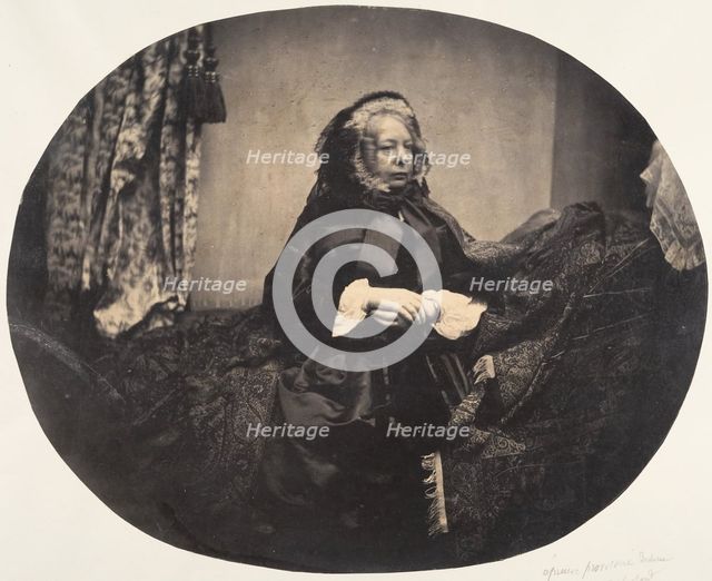 [Elderly Lady Sitting], 1854-56. Creator: Louis-Pierre-Théophile Dubois de Nehaut.