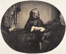 [Elderly Lady Sitting], 1854-56. Creator: Louis-Pierre-Théophile Dubois de Nehaut