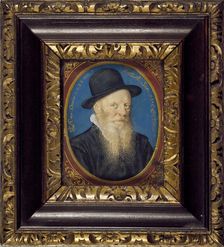 Elderly Man in a black Hat, 1588. Artist: Isaac Oliver I
