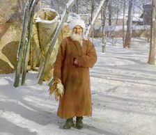 Elderly Sart man (Babaika), Samarkand, between 1905 and 1915. Creator: Sergey Mikhaylovich Prokudin-Gorsky