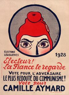 Electeur! la France te regarde , 1928. Creator: Barrère, Adrien (1877-1931)