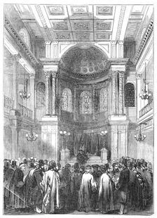 Election of Rabbi, at the Synagogue, Great St. Helen's, 1844. Creator: Unknown