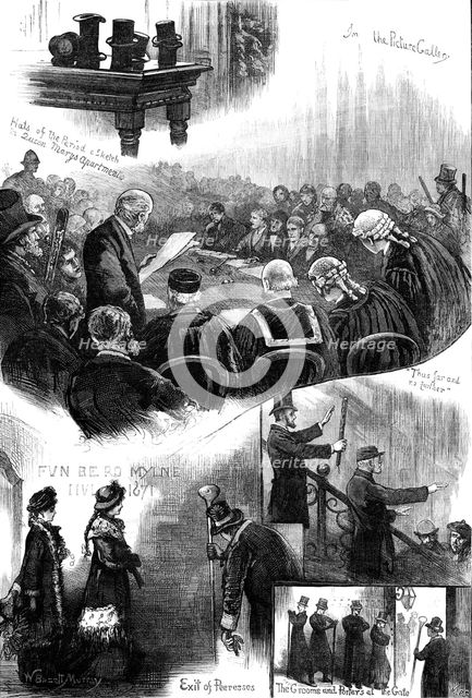 Election of Representative Peers for Scotland, at Holyrood Palace, Edinburgh, 1880. Creator: W. I. P..