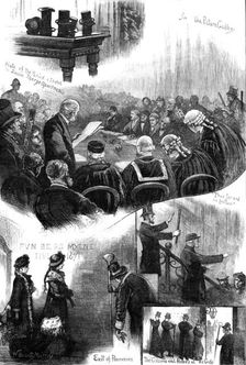 Election of Representative Peers for Scotland, at Holyrood Palace, Edinburgh, 1880. Creator: W. I. P.