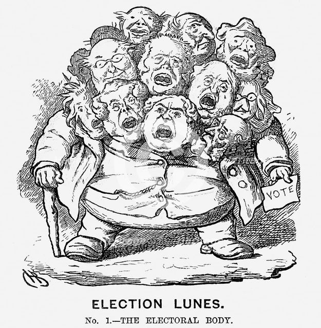 'Election Lunes', 1865. Creator: Charles Henry Bennett.