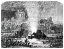 Election Saturday at Eton - Regatta and Fireworks, 1850. Creator: Unknown