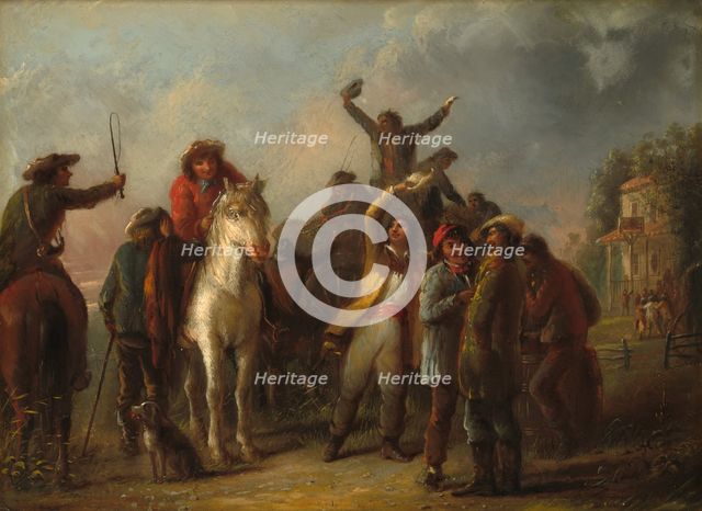 Election Scene, Catonsville, Baltimore County, c. 1860. Creator: Alfred Jacob Miller.