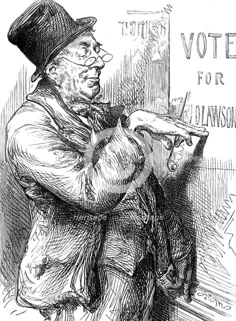 Election Sketches: local option, 1880. Creator: Unknown.