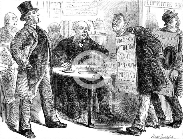 Election Sketches: untrustworthy standard-bearers, 1880. Creator: Unknown.