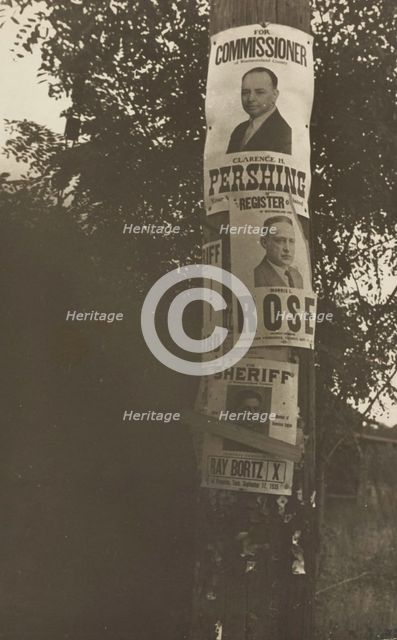 Election posters. Westmoreland, Pennsylvania,  1935 - 1942. Creator: Ben Shahn.