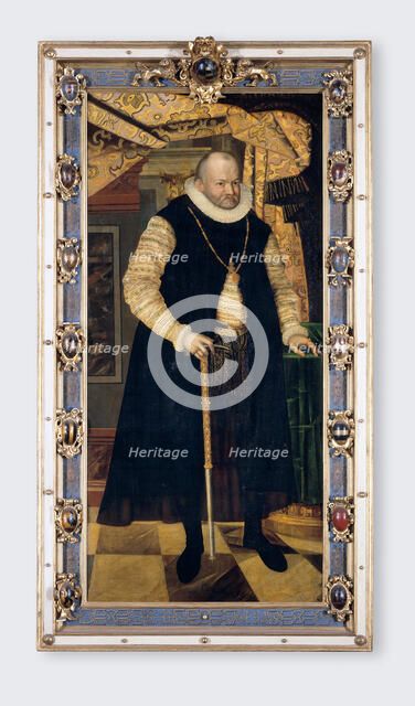Elector August of Saxony (1526-1586), 1586. Artist: Röder (Rheder), Cyriacus (ca. 1560-1598)