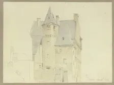 Electorate of Trier's administrative building in Karden, 1841. Creator: Carl Theodor Reiffenstein