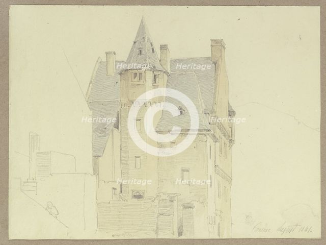 Electorate of Trier's administrative building in Karden, 1841. Creator: Carl Theodor Reiffenstein.