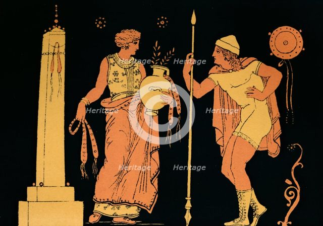 'Electra and Orestes', 1880. Artist: Antique.
