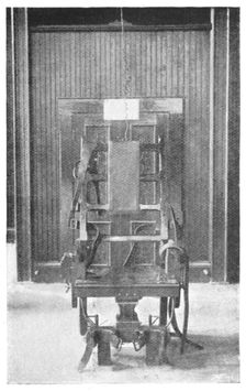 Electric chair, 1898. Creator: Unknown
