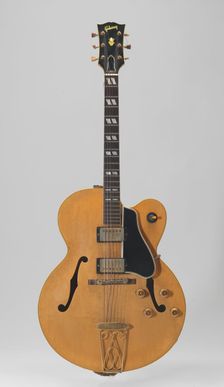 Electric guitar belonging to Chuck Berry, nicknamed "Maybellene", 1959. Creator: Unknown