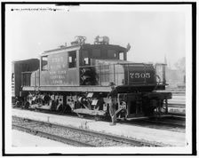 Electric engine, Detroit River tunnel, c.between 1910 and 1920. Creator: Unknown