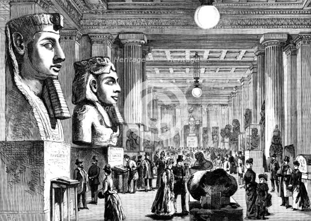 Electric lighting of the British Museum, 1890. Creator: Unknown.